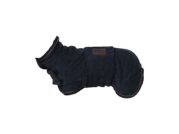 Dog coat towel black M 44cm-54cm