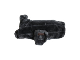 Dog coat fake fur grey XXL 76cm