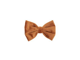 Bow tie velvet orange L