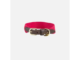 Dog collar Jacquard pink XL 71cm