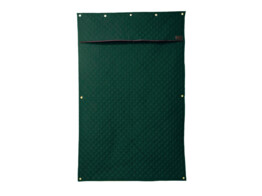 Stable curtain dark green